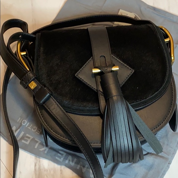 🆕 Anne Klein Calf Hair & Leather Crossbody Bag - Picture 8 of 8